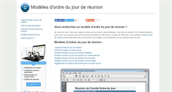 Desktop Screenshot of modeleordredujour.com