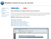 Tablet Screenshot of modeleordredujour.com
